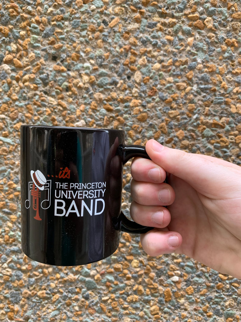 Black mug with band logo